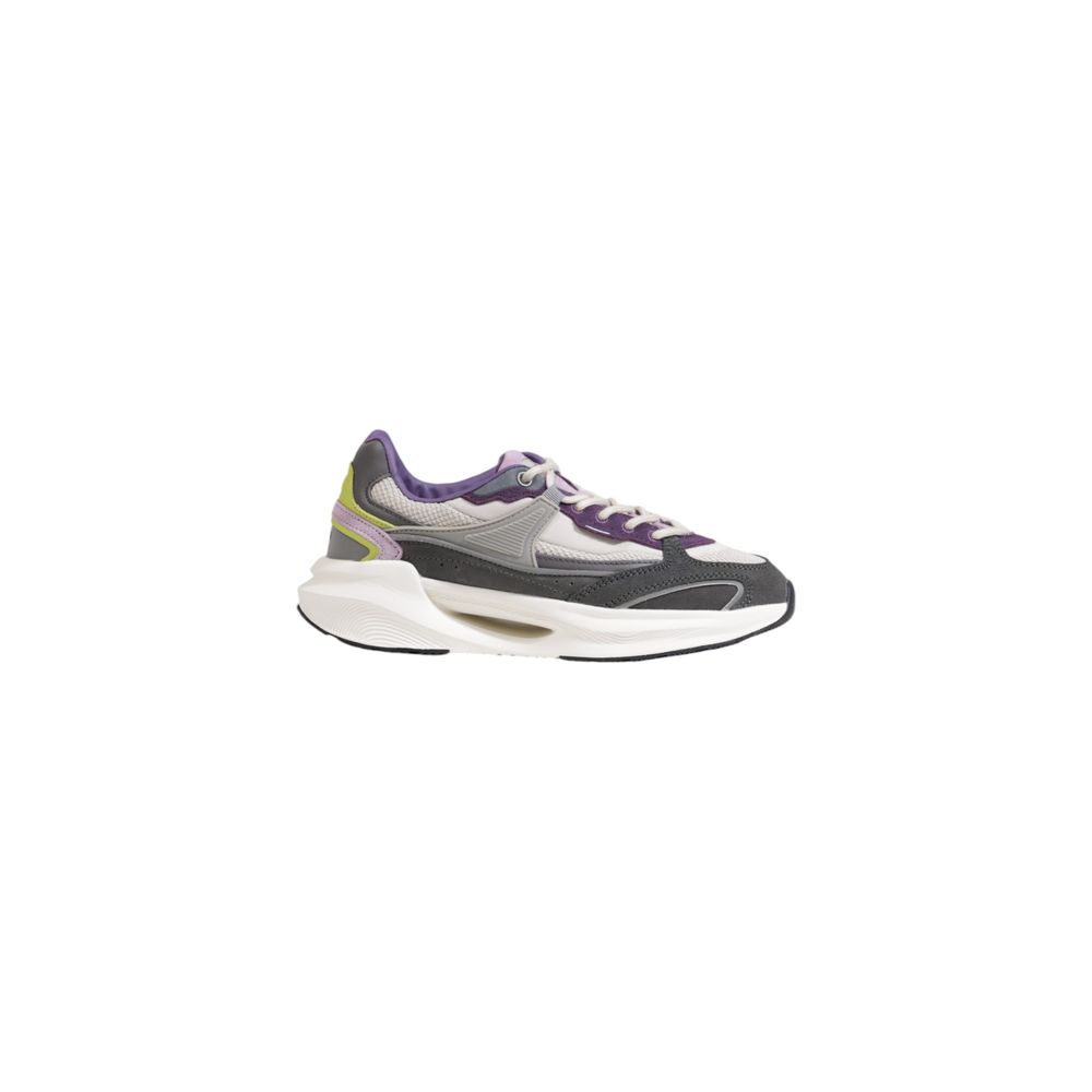 Gray Fabric Chunky Sneakers