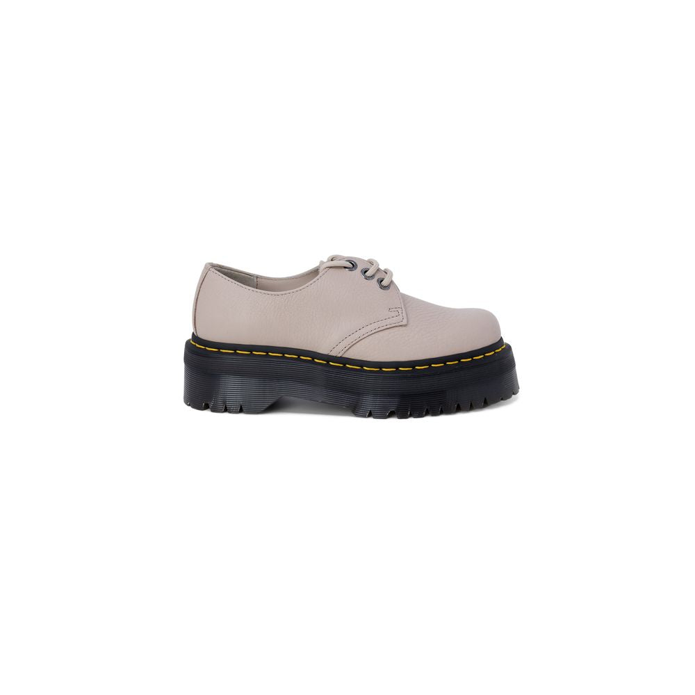 Purple Leather Lace-Up Boots