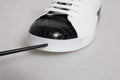 White Leather Logo Portofino Sneaker Shoes