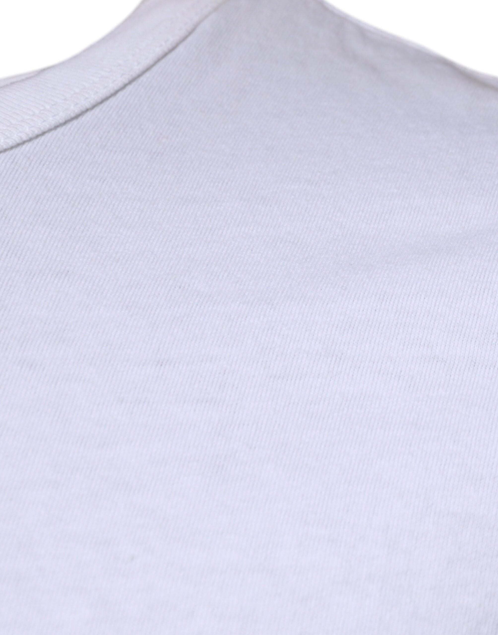 White Stripes Crew Neck Short Sleeves T-shirt