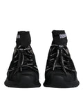 Black Sorrento Socks Logo Sneakers Shoes