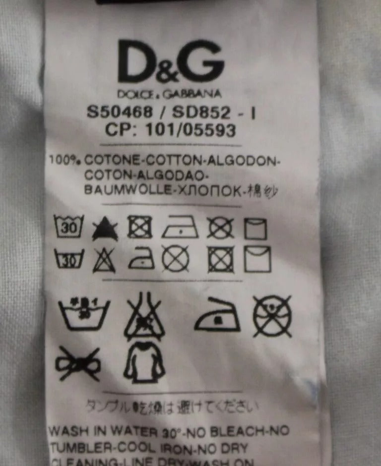 Blue D&G Cotton Washed Jeans Denim Shorts