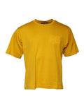 Dark Yellow Logo Crew Neck Short Sleeves T-shirt