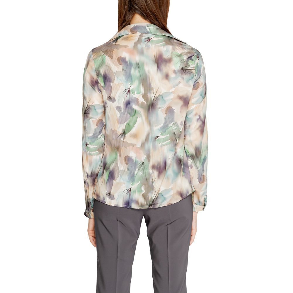 Bicolor Polyester Blouse