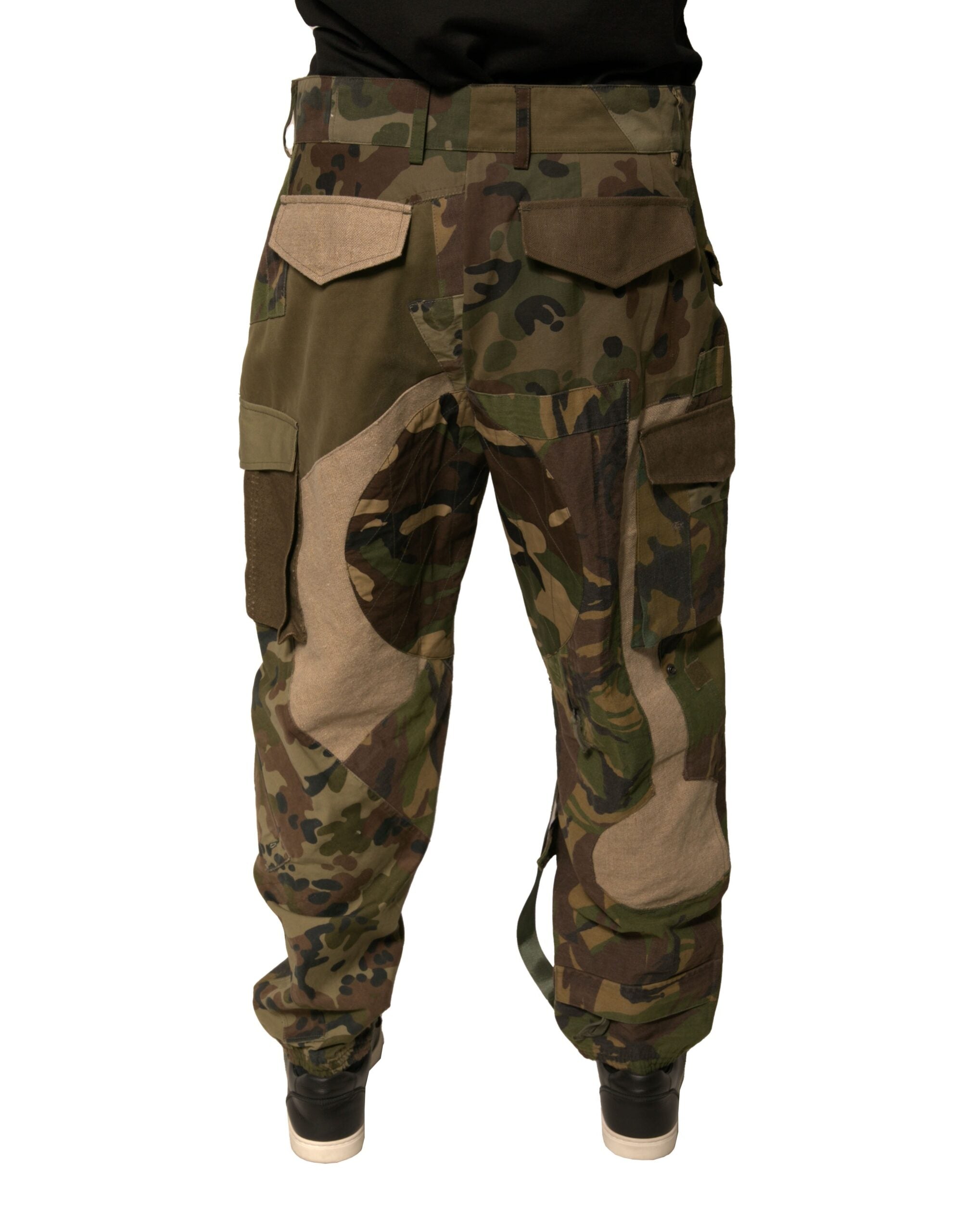 Multicolor Patchwork Flight Cargo Pants
