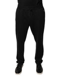 Black Stripes Viscose Skinny Dress Pants