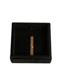 Dolce & Gabbana Gold Tone Brass Crystal Branded Tie Clip Bar