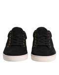 Black Logo Suede Leather Men Sneakers Shoes