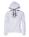 White Sacred Heart Hooded Sweatshirt Sweater