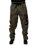 Multicolor Patchwork Camouflage Cargo Pants