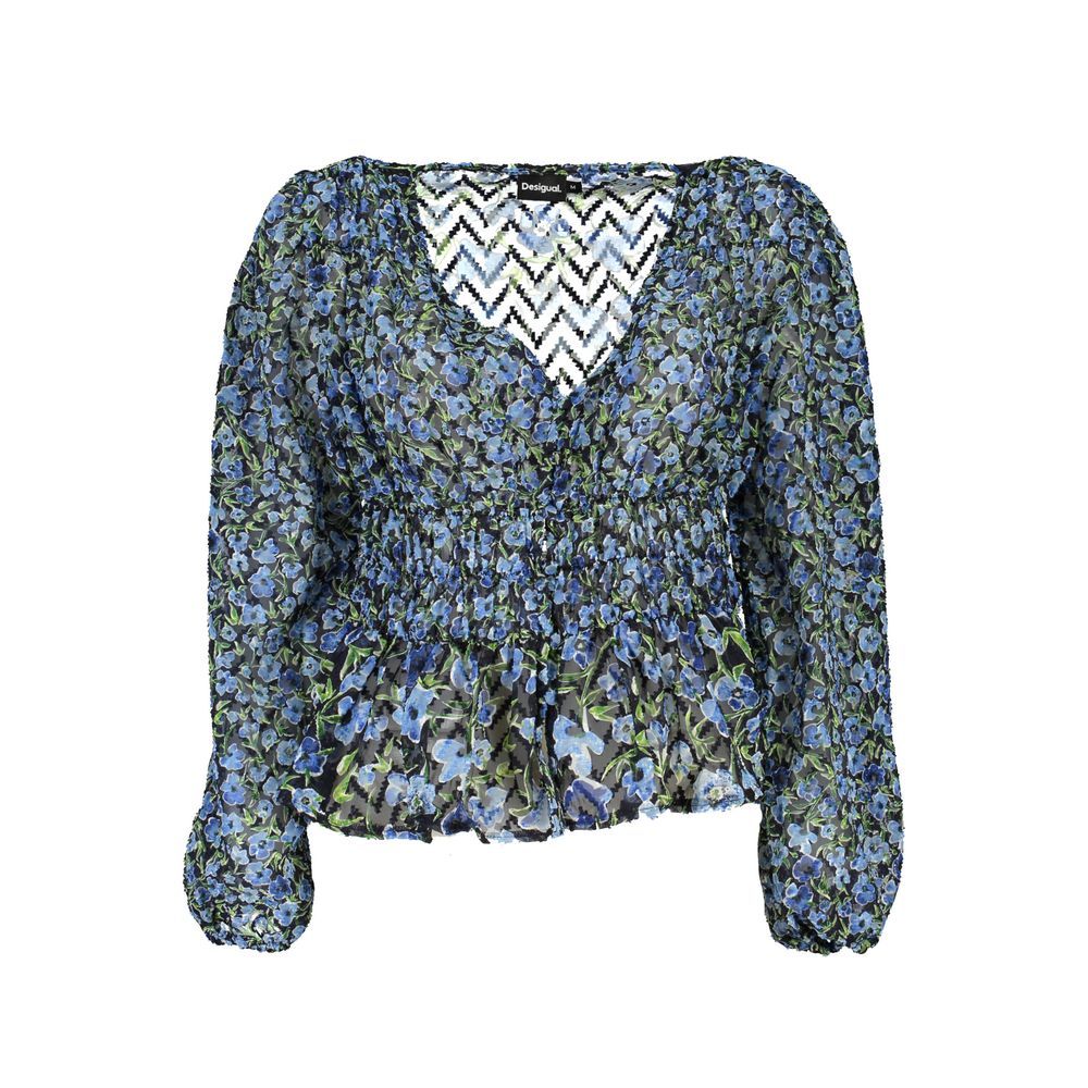 Blue Polyester Shirt