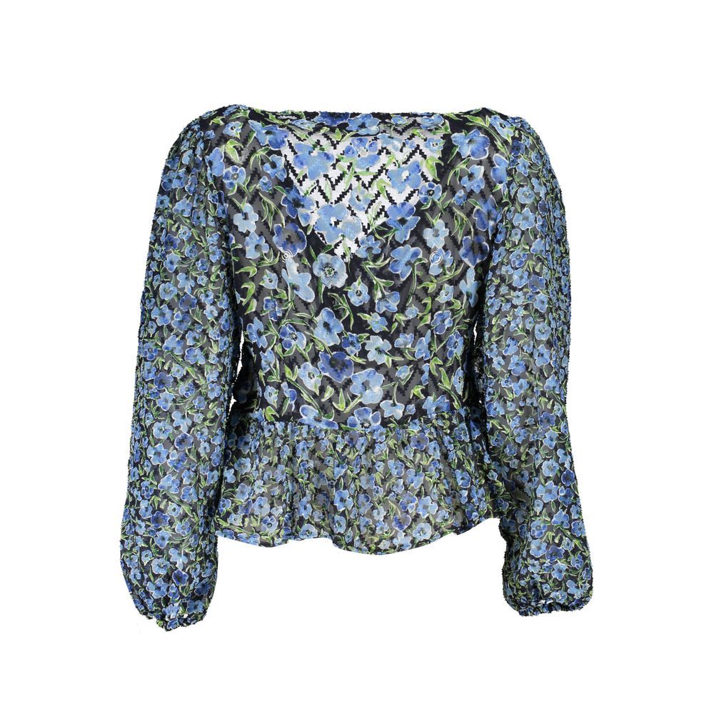 Blue Polyester Shirt