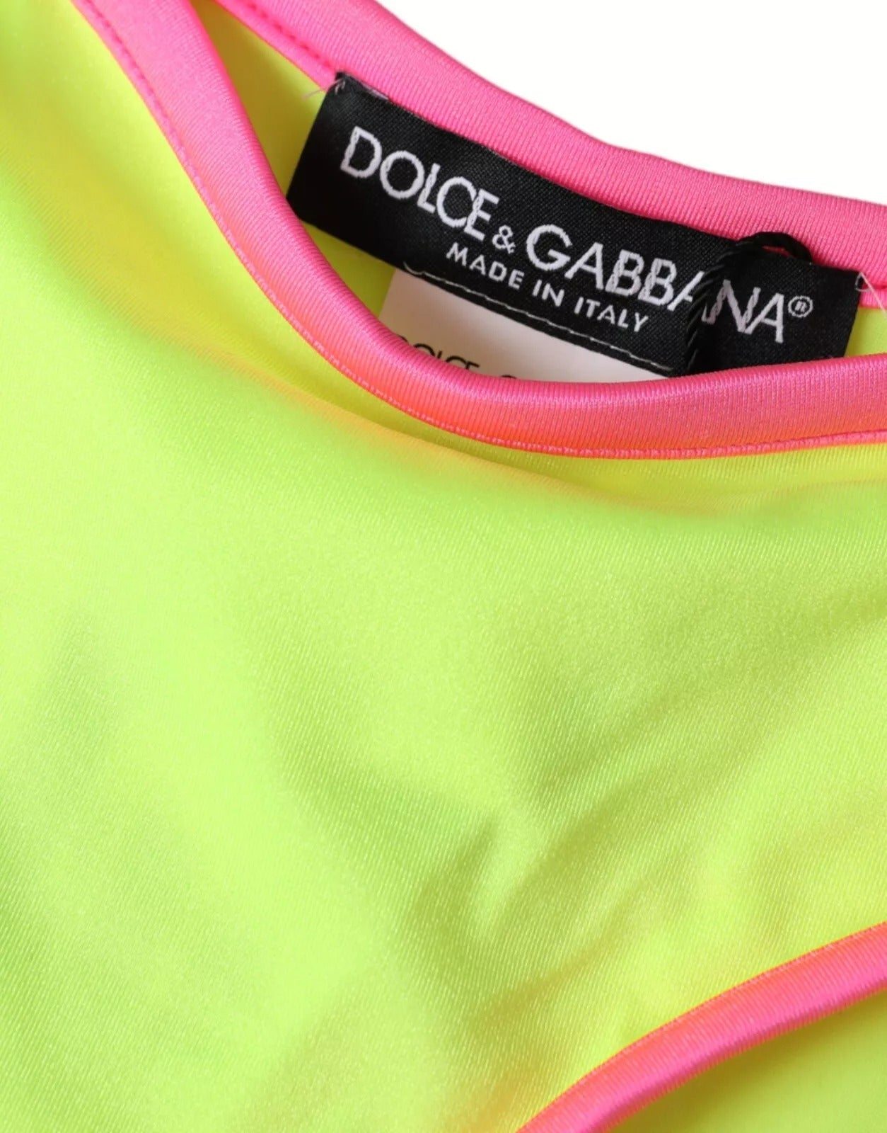 Yellow Pink Nylon Swimwear Bottom Beachwear Bikini