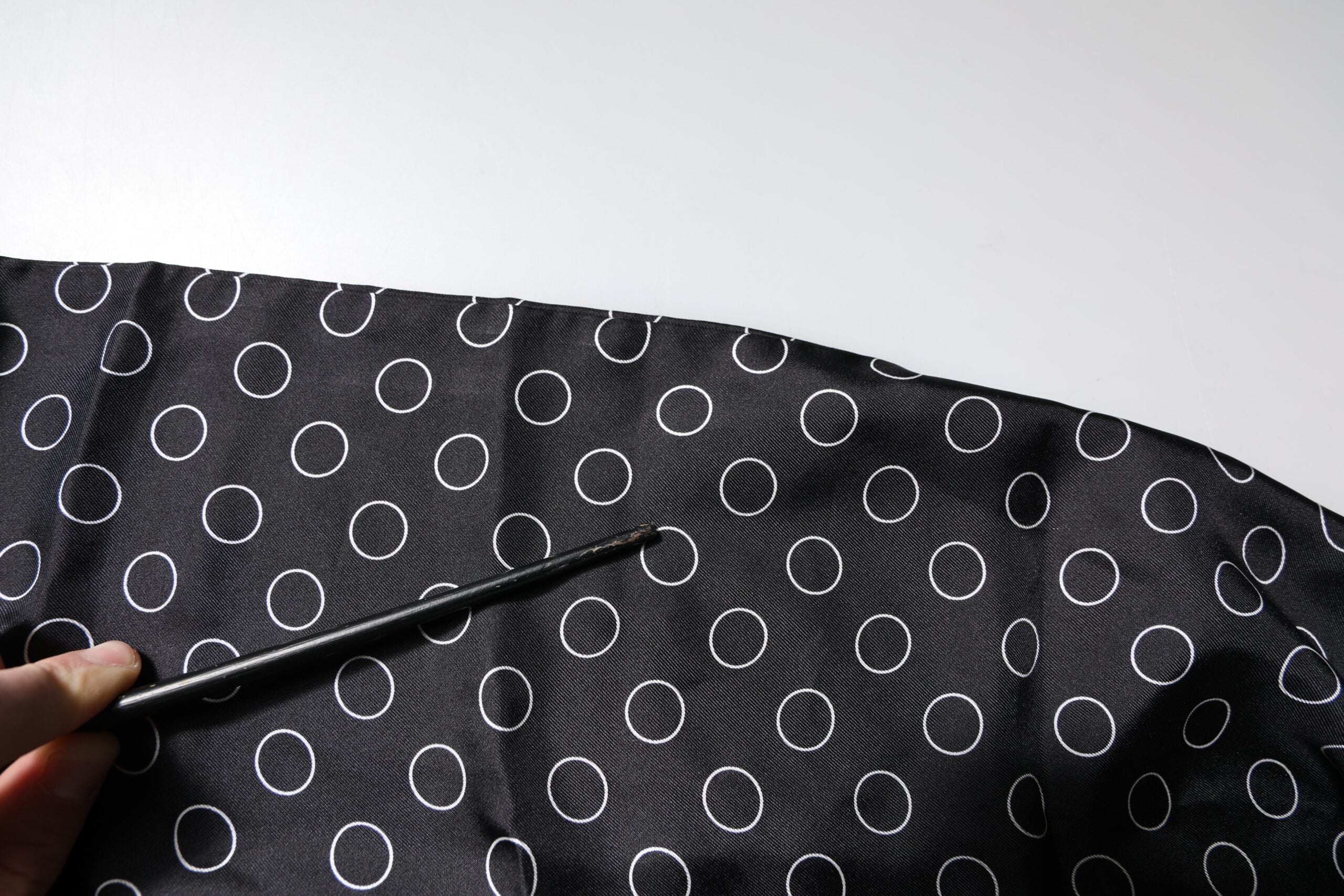 Dolce & Gabbana Black Circles Silk Fringes Shawl Wrap Scarf