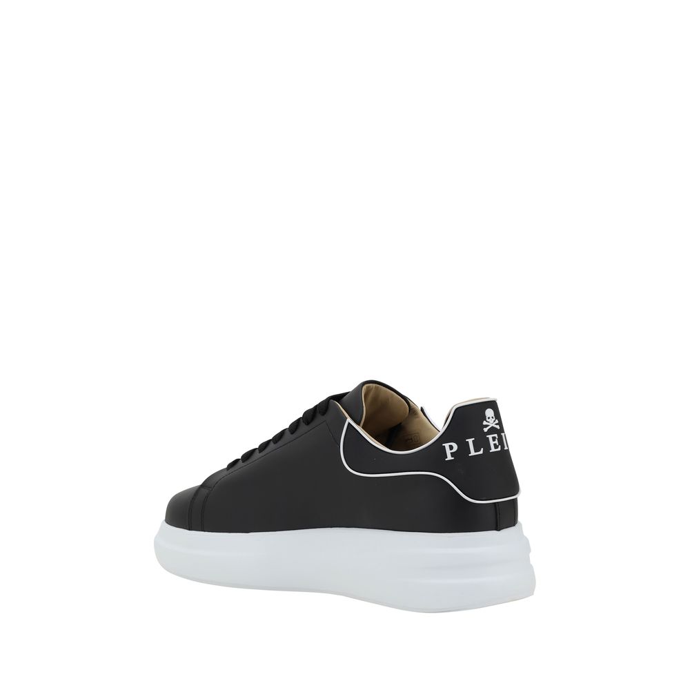 Black Calf Leather Bos Taurus Low Top Sneakers
