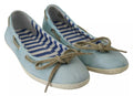 Minnesota Blue Stripe Flat Slip-On Shoes