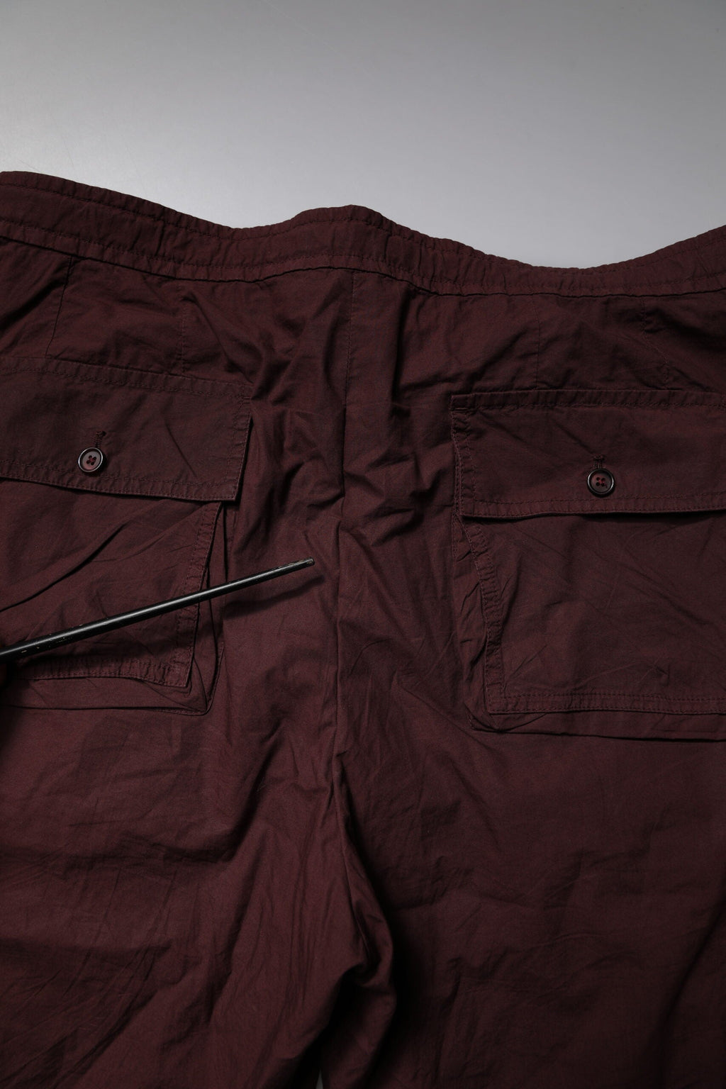 Dolce & Gabbana Maroon Cotton Cargo Jogger Sweatpants Pants