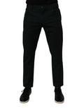 Dark Green Cotton Loose Men Denim Jeans