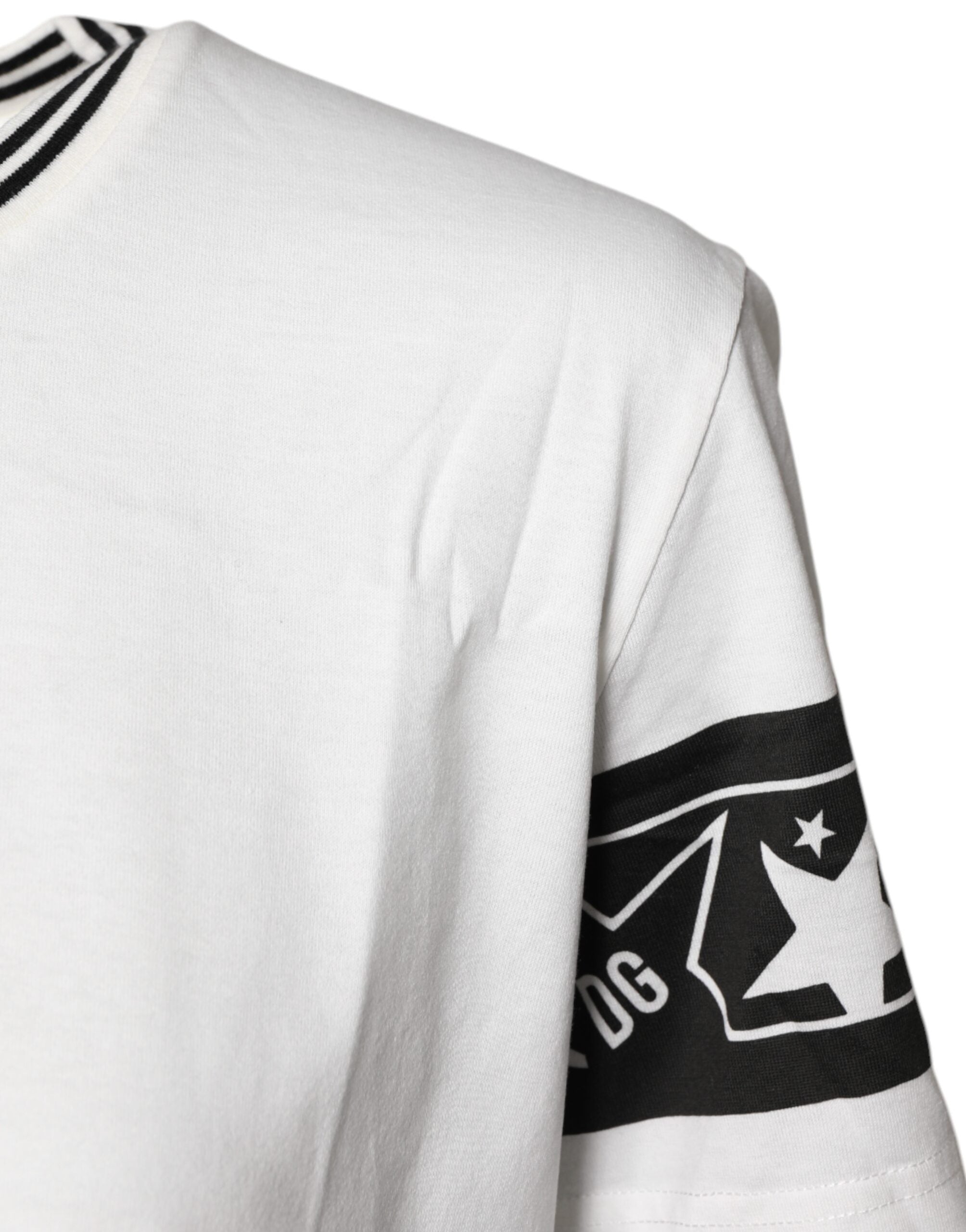 White #DGMillennials Cotton Crewneck T-shirt