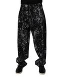 Dark Gray Tie Dye Cotton Straight Men Denim Jeans