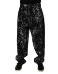 Dolce & Gabbana Dark Gray Tie Dye Cotton Straight Men Denim Jeans