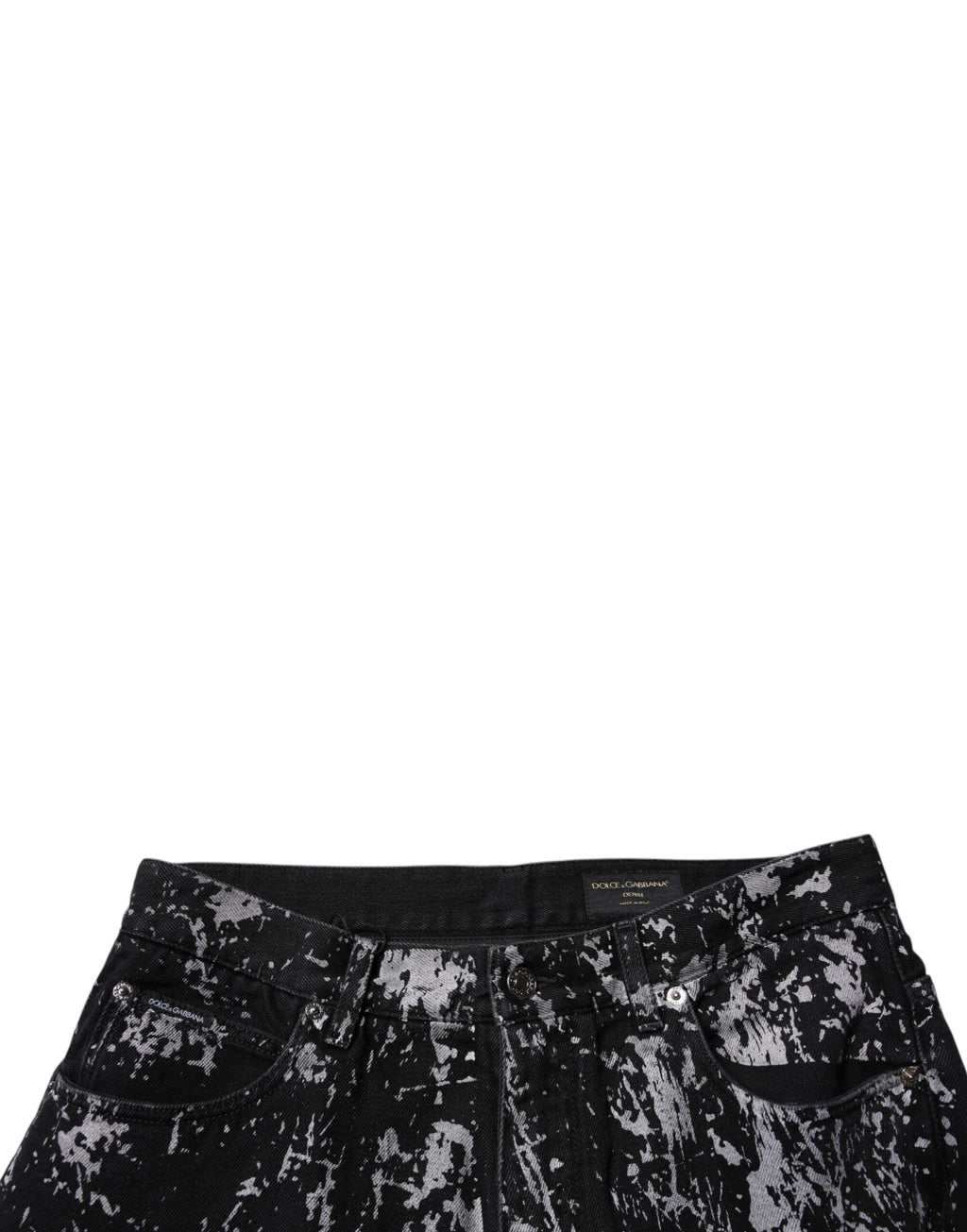 Dark Gray Tie Dye Cotton Straight Men Denim Jeans
