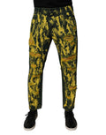 Black Green Tie Dye Tattered Skinny Men Denim Jeans