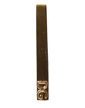 Dolce & Gabbana Gold Tone Brass Logo Branded Tie Clip Bar