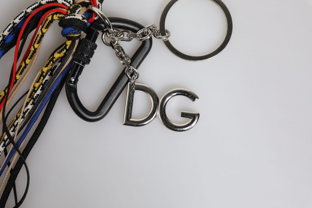Dolce & Gabbana Multicolor Braided Rope Logo Bag Shoulder Strap