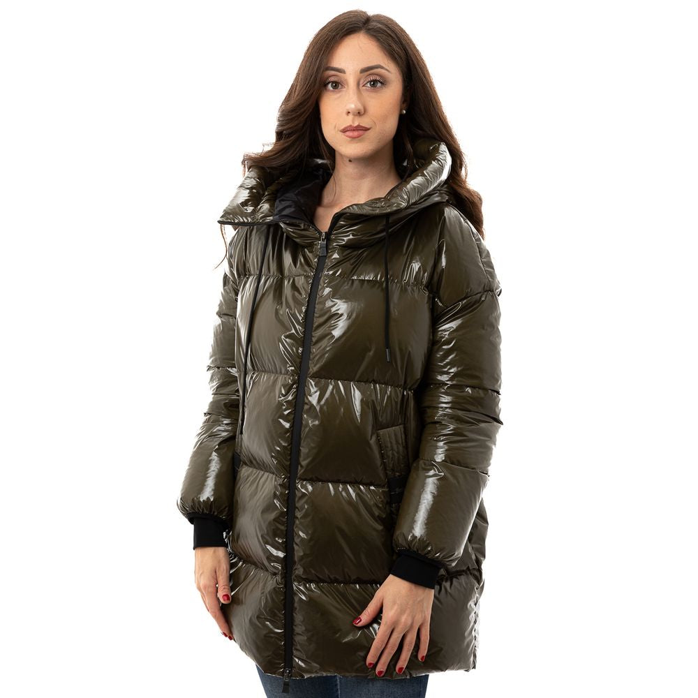 Green Polyamide Parka