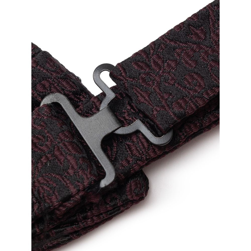Black Silk Bowtie