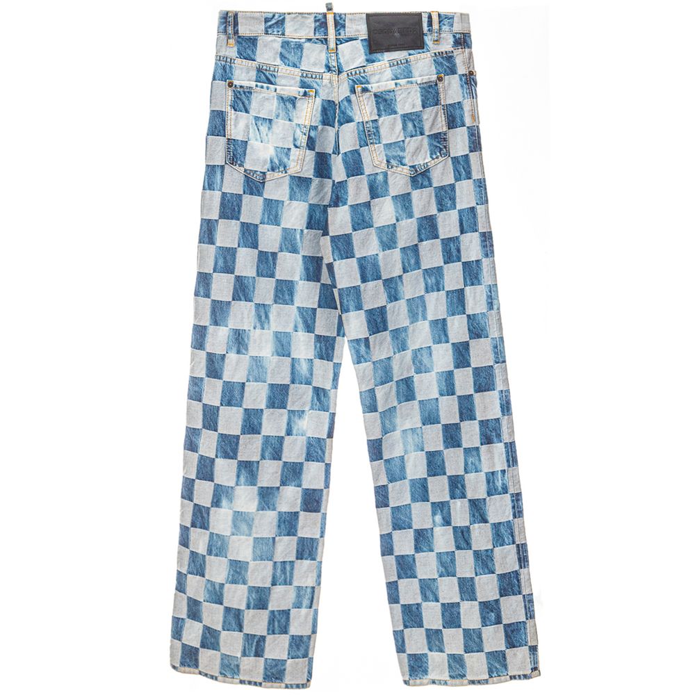 Blue Cotton Relaxed Fit Jeans