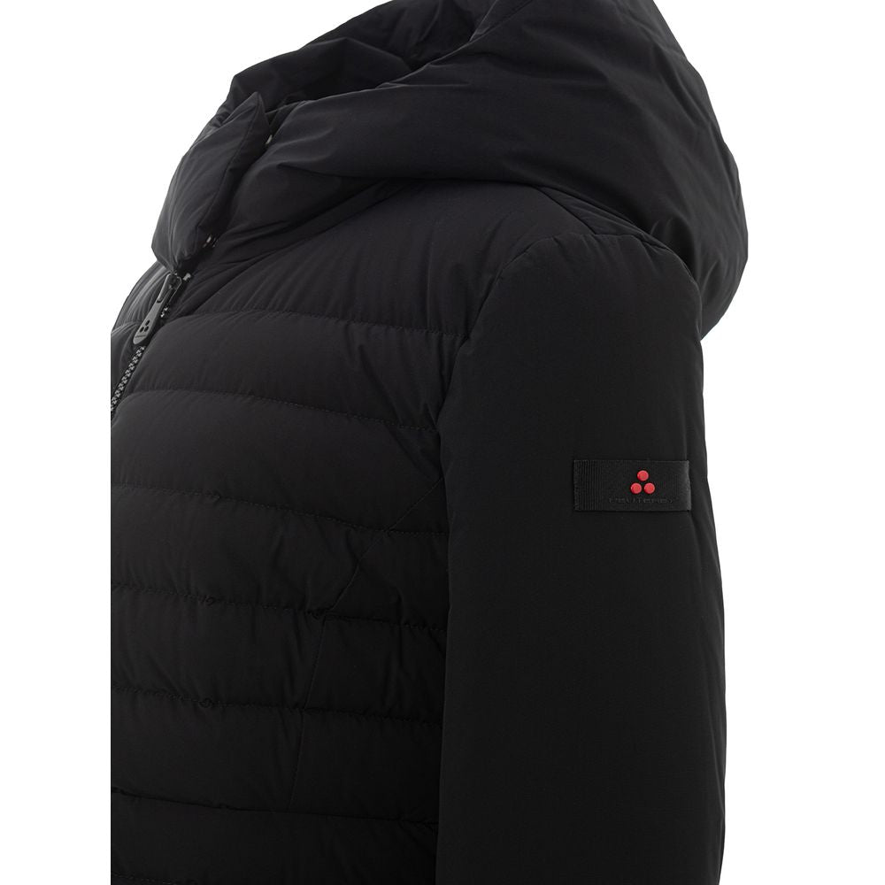 Black Polyamide Full-Length Jacket