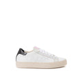 White Leather Low Top Sneakers