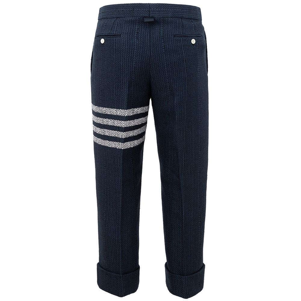 Blue Marabou Casual Pants