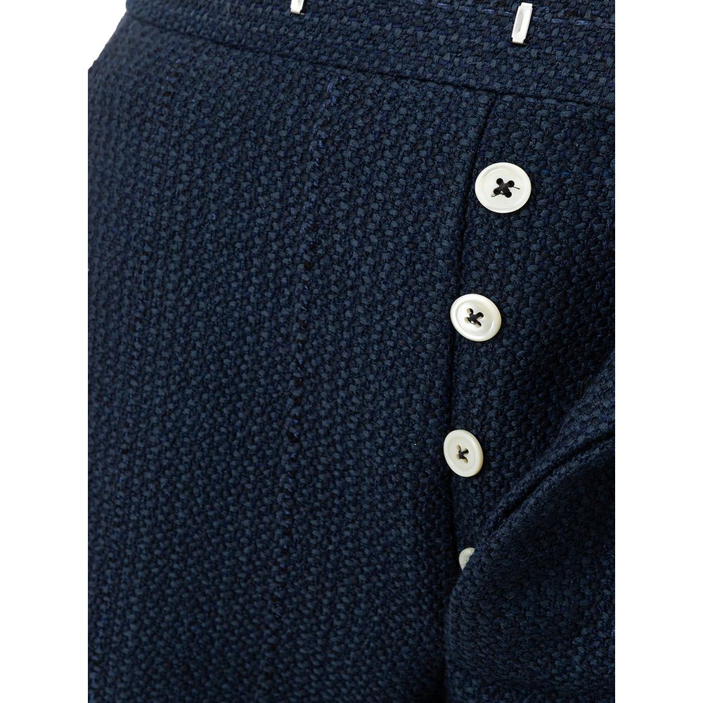 Blue Marabou Casual Pants