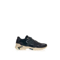 Black Suede Leather Athletic Sneakers