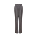 Gray Wool Casual Pants