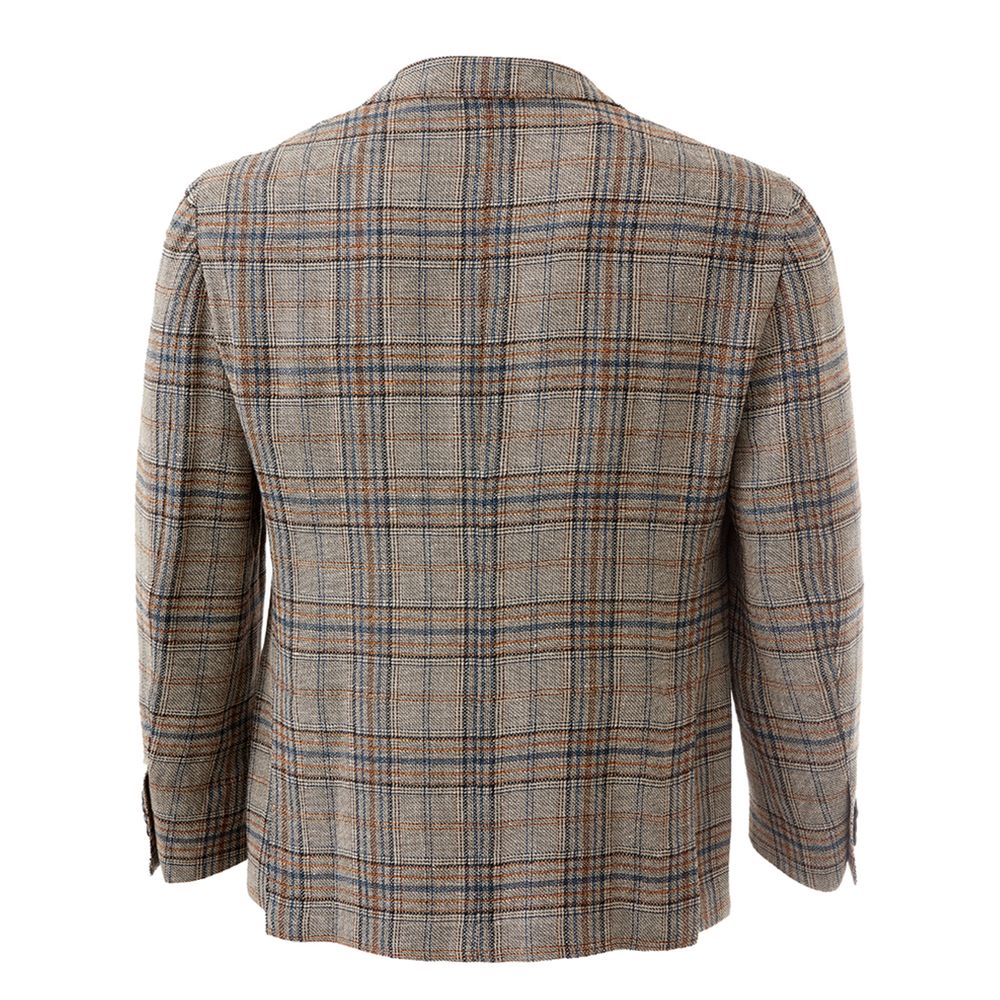 Multicolor Linen Blazer