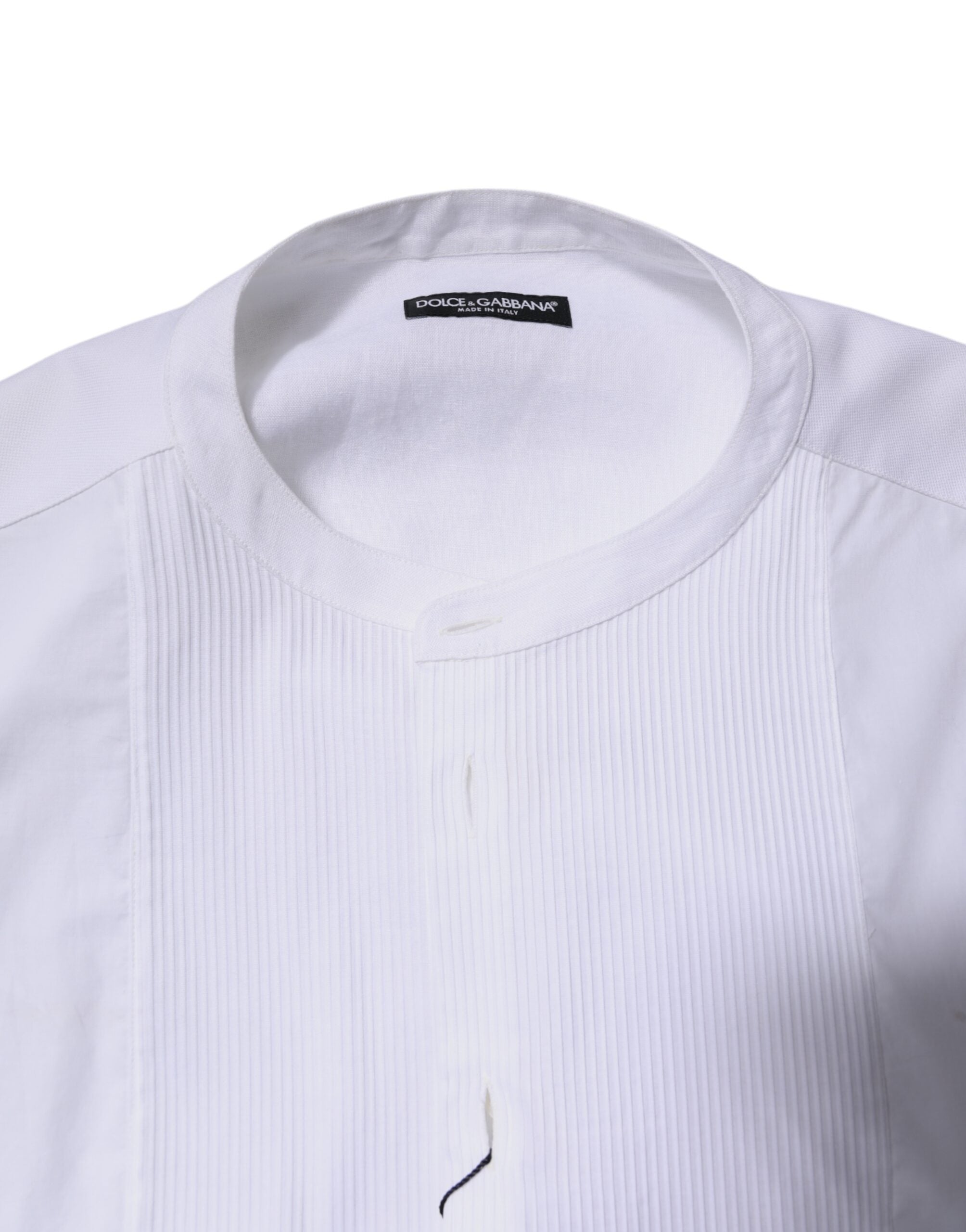 White Cotton Button Down Long Sleeves Shirt