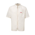 White Polyester Shortsleeve Shirt