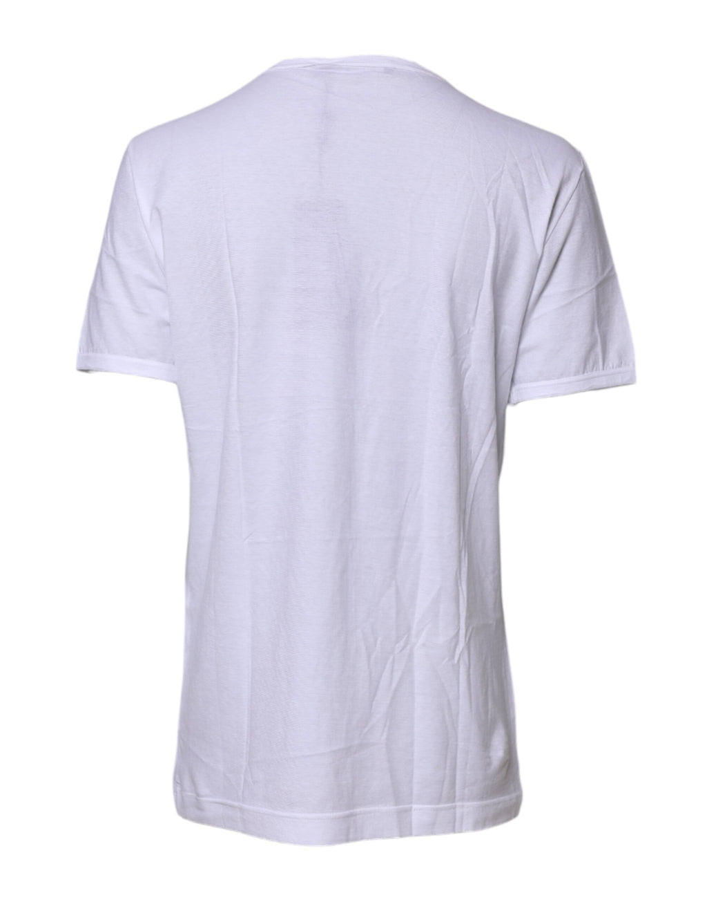 White Short Sleeves Round Neck Top T-shirt
