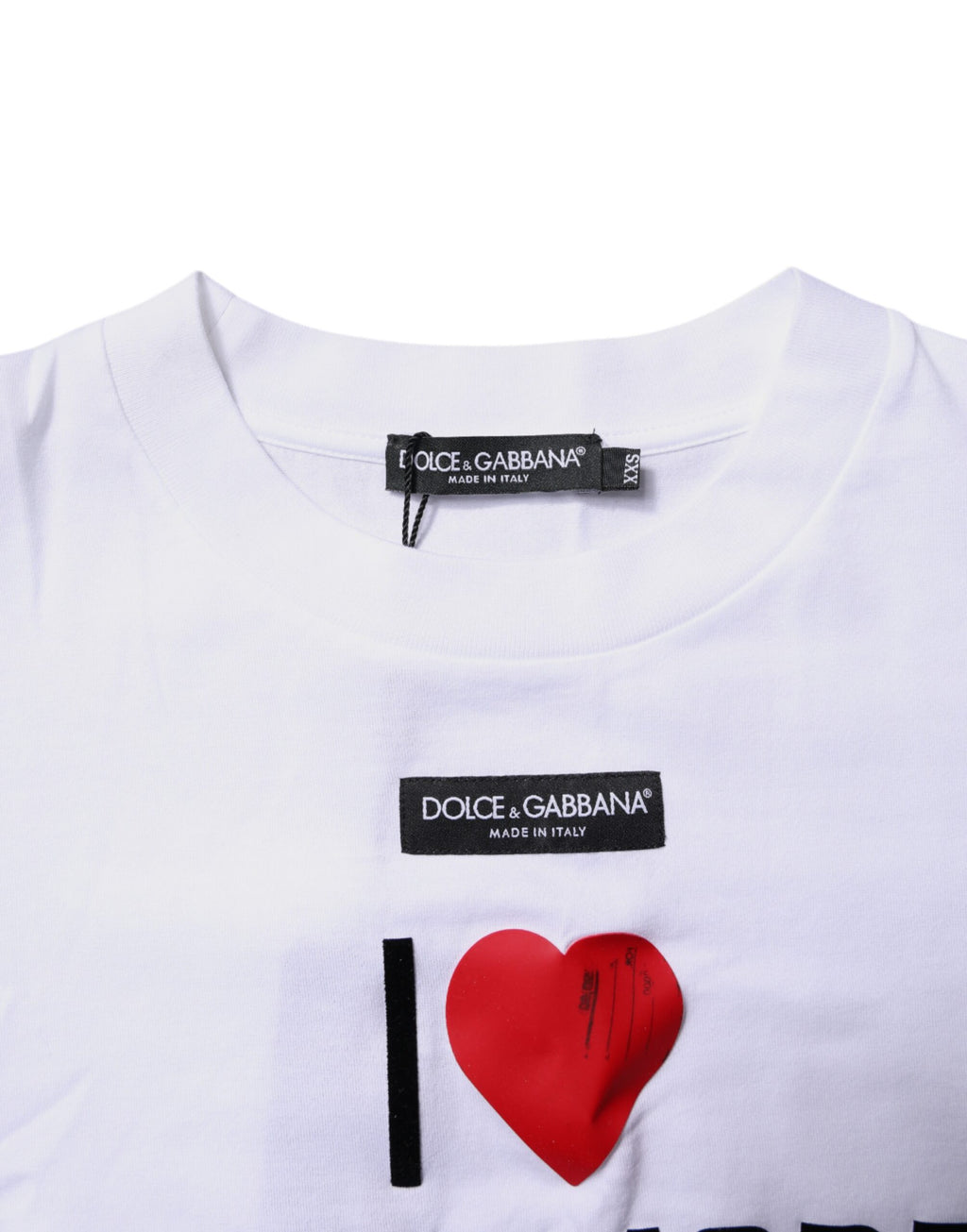 White Printed Round Neck Top Cotton T-shirt