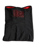 Dolce & Gabbana Black Nylon Knitted Neck Warmer Balaclava Scarf
