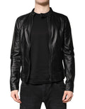 Black Sheep Leather Biker Full Zip Jacket