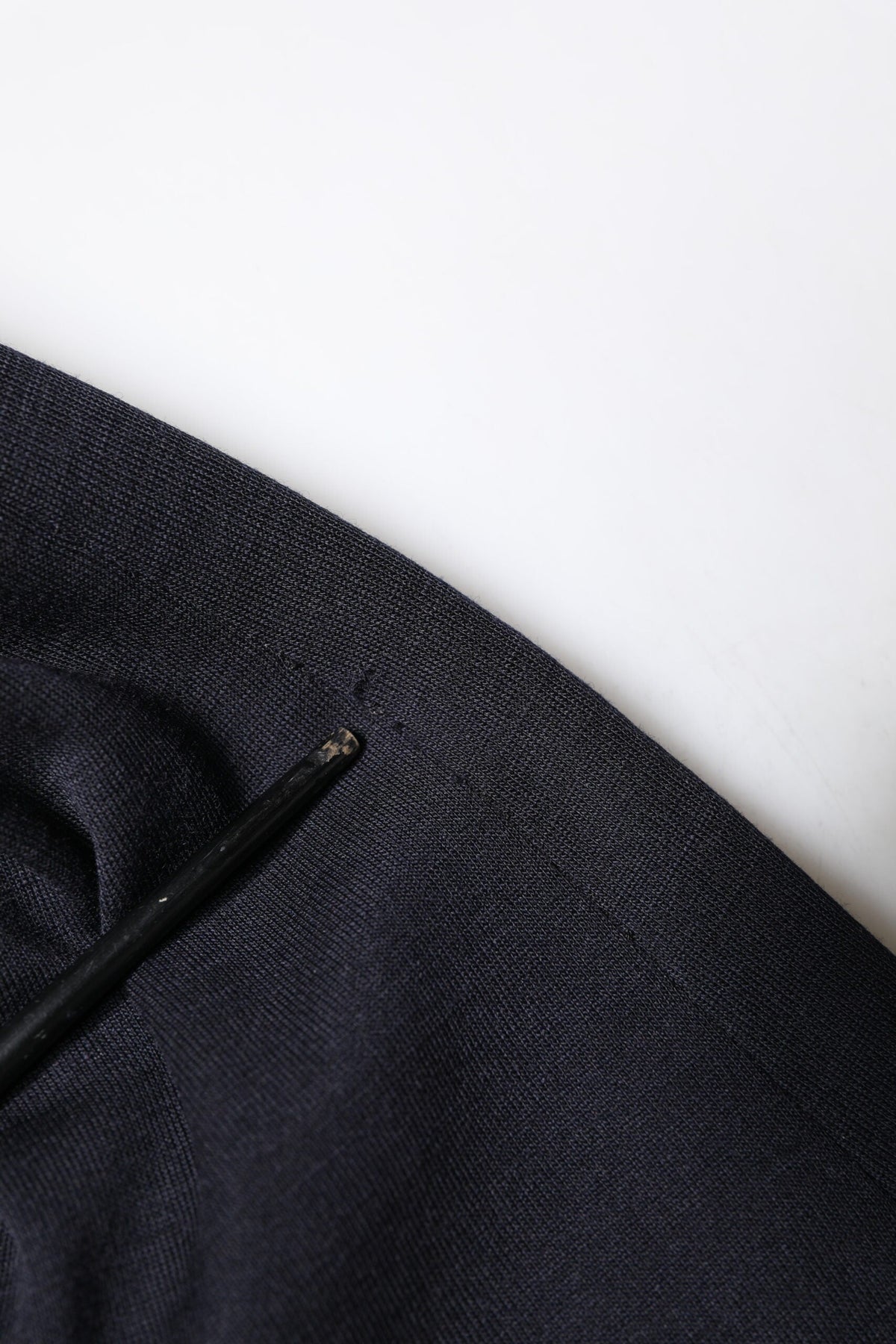 Dolce & Gabbana Dark Blue Wool Single Breasted Coat Suit Blazer