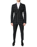 Dark Gray TAORMINA Double Breasted 2 Piece Suit