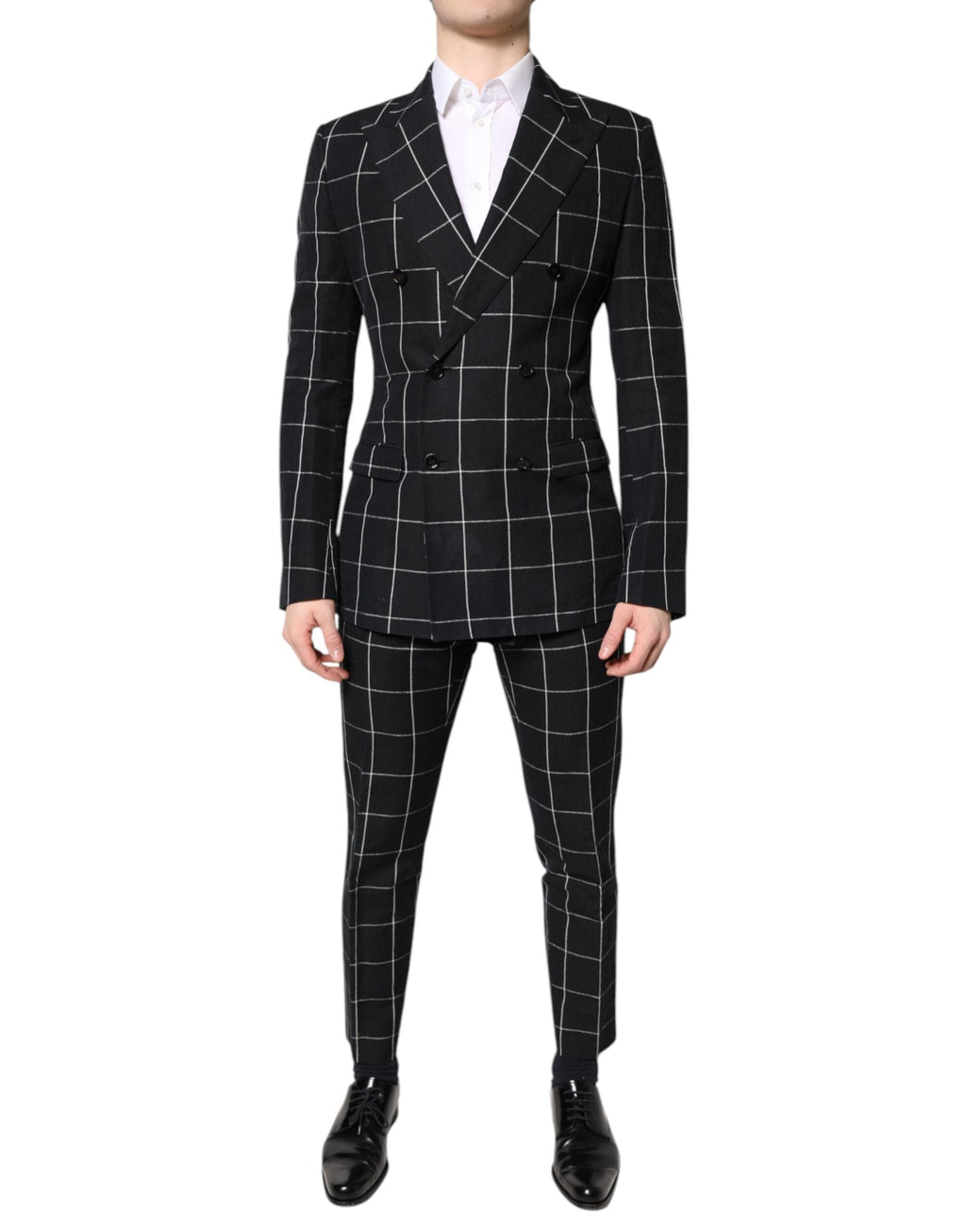Dolce & Gabbana Dark Gray TAORMINA Double Breasted 2 Piece Suit