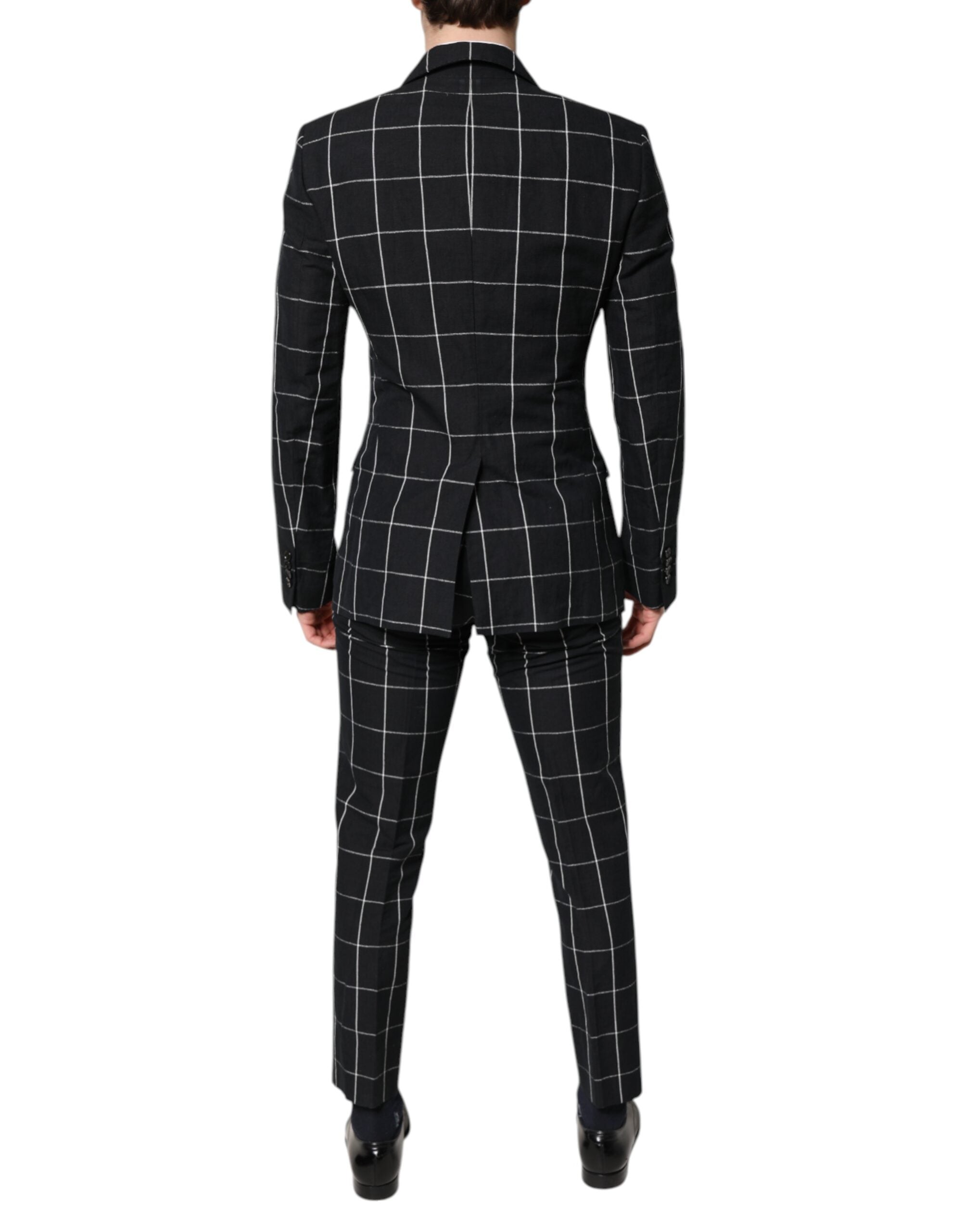 Dark Gray TAORMINA Double Breasted 2 Piece Suit