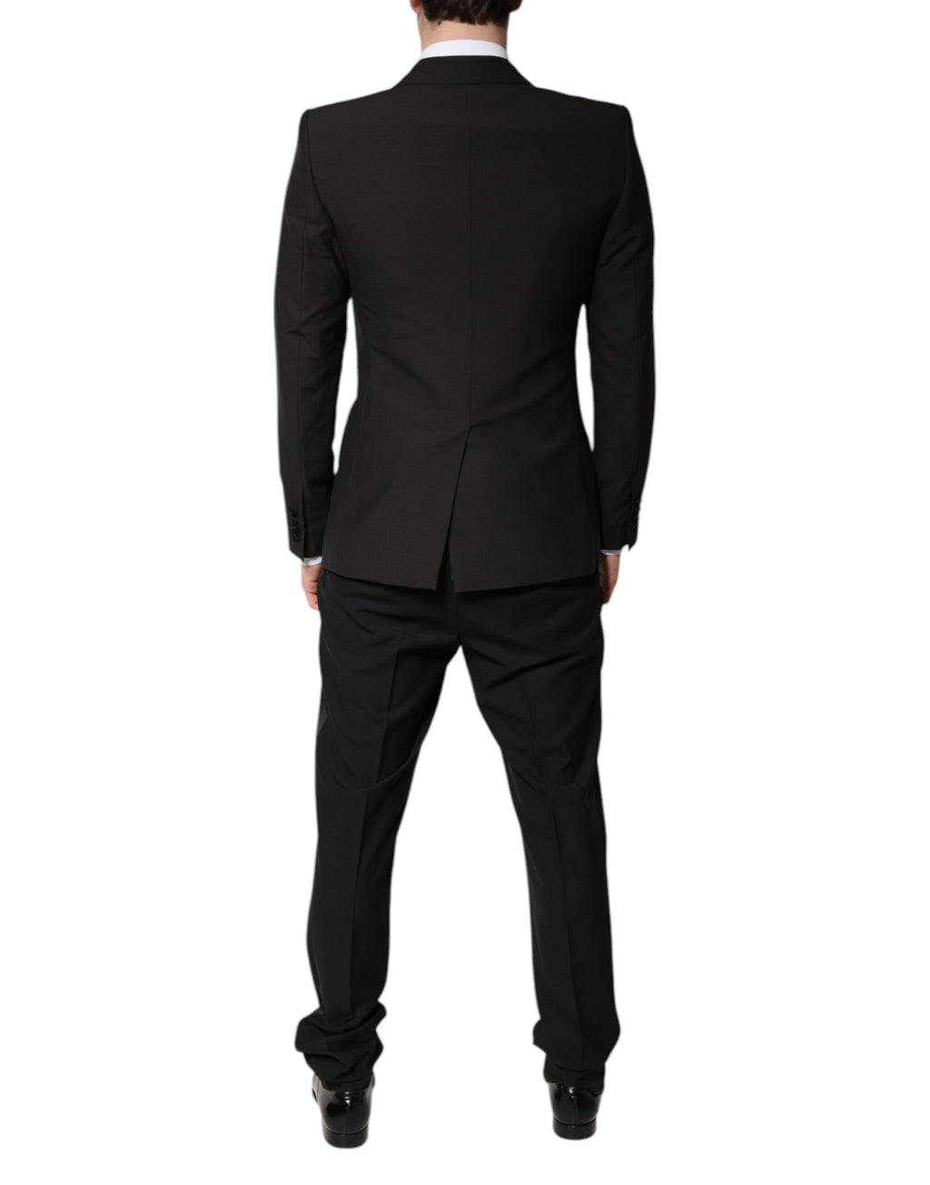 Dark Gray Single Breasted Formal 3 Piece Suit